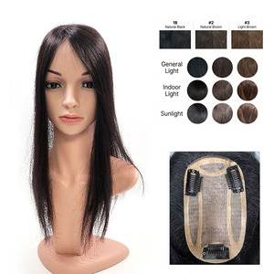 Peluca de Cabello Virgen Brasileño Liso de Color Natural Cosmo Korea, con Frente de Encaje Transparente, Larga, 200% de Densidad, Sin Pegamento - Product Image 1