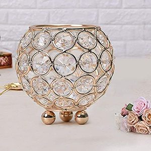 Élégants porte-bougies tealight pour centres de table de mariage, décoration de table pour fêtes à domicile - Product Image 6