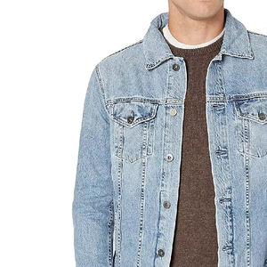 Nouvelle veste en jean noire tendance à prix d'usine, séchage rapide, qualité supérieure, pour hommes - Product Image 5