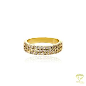 Anillo de Plata de Ley 925 con Diamantes de Moissanita en Múltiples Filas para Minoristas de Joyería de Lujo - Product Image 4
