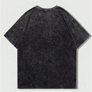เสื้อยืดวินเทจพิมพ์ลายตัวอักษรตามสั่งสำหรับผู้ชาย กำลังฮิต ทรงหลวม ไหล่ตก ผ้าฝ้ายออร์แกนิค 100% แขนสั้น ไซส์ใหญ่ - Product Image 2