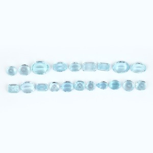 Aigue-marine naturelle, pierres précieuses brutes de qualité supérieure, coupes variées, formes mélangées, facettées, bleues, pour la fabrication de bijoux - Product Image 4