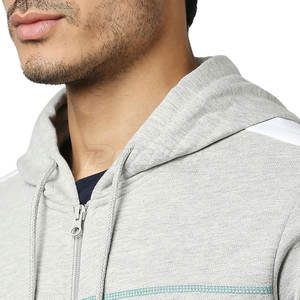 Sudaderas con capucha y cremallera de estilo urbano para hombre, con ajuste relajado, cremallera frontal completa y capucha con cordón ajustable para uso diario informal. - Product Image 6