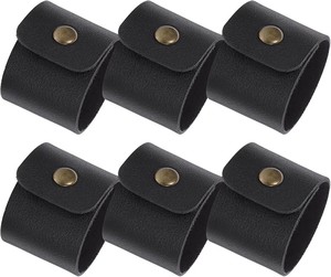 Custom PU Leather <b>Napkin</b> <b>Ring</b> Set Handmade Table <b>Napkin</b> Holder Wedding Restaurant Hotel Dining Decor Wholesale Exporter - Product Image 4