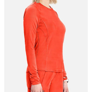 Nurse Cotton Long Sleeve <b>Scrub</b> <b>Tops</b> Custom Logo High Quality Underscrubs - Product Image 3