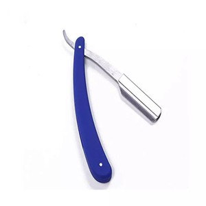 Rasoir de Barbier Turc Professionnel en Gros, Lame Unique en Acier Inoxydable, Manche en Plastique Blanc de Haute Qualité, Utilisation Durable pour le Visage - Product Image 1
