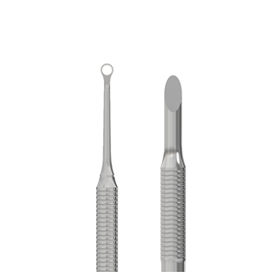 Poussoirs à cuticules en gros EXPERT 51 TYPE 2, poussoir à boucle biseautée en acier médical PE-512, spatules à ongles - Product Image 2