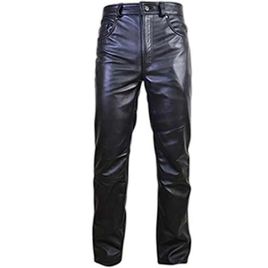 Pinco Sports Custom Logo Leather Pants for Men Mid Waist Street Style Summer Lightweight High Quality Hot Sale Custom Color - Product Image 1