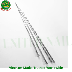 Clous en acier brillant de 11,6 pouces, à tige lisse, pour la construction en bois, provenant d'une usine vietnamienne |   clou à usage général - Product Image 1