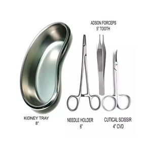 ชุดเย็บแผลพร้อมเข็มสแตนเลส ที่จับเข็ม แอดสัน ฟอร์ซพส กรรไกรตัดเยื่อแก้วตา ถาดใส่ไต ขนาด 8 นิ้ว ชุดเย็บแผล อุปกรณ์การแพทย์ - Product Image 6