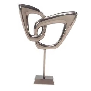Collection de sculptures métalliques de luxe, figurines d'art haut de gamme pour salon, hall d'hôtel, bureau, jardin, décoration intérieure - Product Image 5