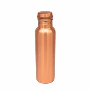 Pure <b>Copper</b> Water <b>Bottle</b> Shine Finished Screw Lid Direct <b>Drinking</b> Portable <b>Copper</b> <b>Drinking</b> <b>Bottle</b> for Office - Indian Home Craft - Product Image 2