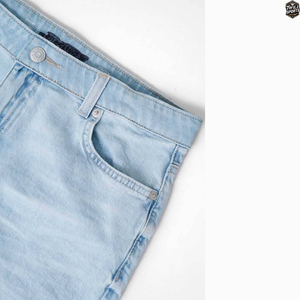 Shorts en jean léger respirant personnalisés pour femme, taille haute, ourlet effiloché, déchiré, décontracté, été, style hot pants - Product Image 6