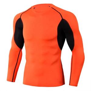 OEM <b>Men's</b> High Collar Quick Dry <b>Compression</b> <b>Shirt</b> Long Sleeve Breathable Rash guard Factory Supply Fortleo - Product Image 1