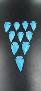 Pointe de flèche en turquoise naturelle polie de 2 pouces, pierre précieuse, cristal, vente en gros pour la fabrication de bijoux, la décoration et les collectionneurs - Product Image 5