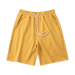 Shorts de sport décontractés pour hommes, écologiques, de haute qualité, taille personnalisée, en tissu peigné uni, séchage rapide, respirants, imperméables, pour le fitness (vente en gros) - Product Image 1