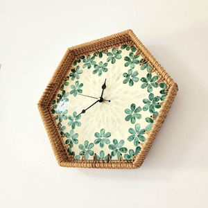 นาฬิกาแขวนผนังหวายรุ่นใหม่ล่าสุด ขายส่ง นาฬิกากรอบรักษ์โลก ดีไซน์สั่งทำได้ - Product Image 6