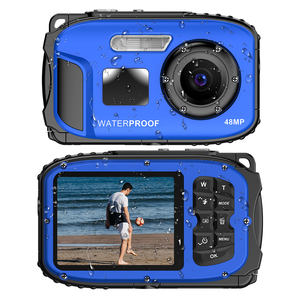 กล้องถ่ายใต้น้ำ 48MP Retro HD 1080P กันน้ำ หน้าจอ 2.4 นิ้ว IP68 กันน้ำลึก 5 เมตร โฟกัสอัตโนมัติ ซูมดิจิตอล 4 เท่า สำหรับดำน้ำ - Product Image 1