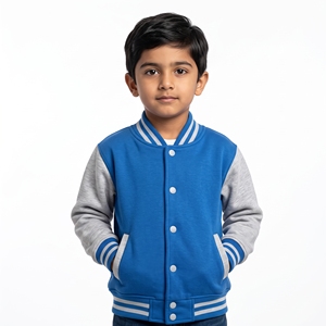 2025 Winter Waterproof Embroidered Woolen Low MOQ Unisex Kids Boys <b>Girls</b> <b>Varsity</b> Letterman College Baseball <b>Jacket</b> - Product Image 5