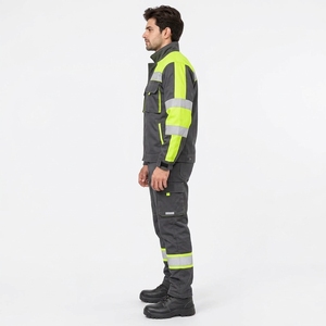 Uniforme de Seguridad Personalizado, Conjunto de Ropa de Trabajo Reflectante, Tela de Poliéster Resistente, Diseño de Alta Visibilidad, Ajuste Cómodo, OEM Industrial - Product Image 5