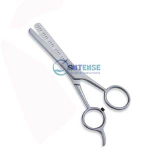 Ciseaux à cheveux professionnels en acier inoxydable barbier coupe de cheveux texturisant amincissement rasoir bord série dents cisailles - Product Image 2