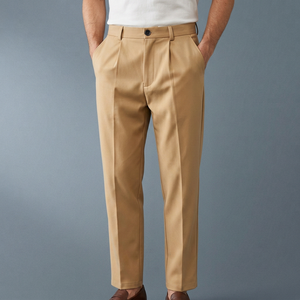 Pantalon de costume noir personnalisable pour hommes adultes, tissu Oxford de haute qualité, motif uni, non extensible, été, fabriqué au Bangladesh - Product Image 5