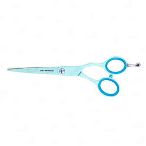 Apto Enterprises Silencer Blue 15g Weight Professional Premium Barber <b>Scissors</b> 5.75" Japanese Stainless Steel CE ISO Certified - Product Image 1