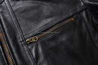 Veste d'hiver pour homme en cuir véritable de haute qualité, coupe ajustée, reversibles, taille et couleur personnalisables, coupe-vent, respirante, service OEM