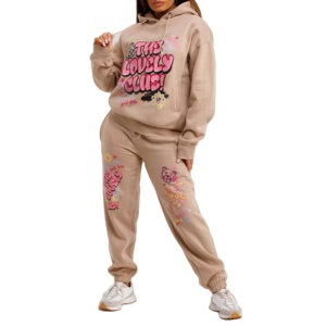 Survêtements d'hiver pour femmes en gros, style hip-hop, 100 % coton, légers, respirants, de haute qualité - Product Image 1