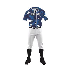 New Stock Best Price <b>Baseball</b> Uniform 100% Polyester Anti-Bacterial Quick Dry Custom Team Name for Online Sale - Product Image 1