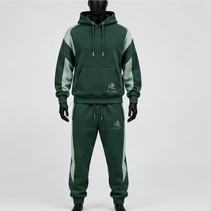 Oferta Destacada: Sudadera con Capucha para Hombre, Verde, Sostenible, Nueva Colección, Personalizable, Corte Holgado, Informal, con Bolsillos Laterales y Centrales - Product Image 3
