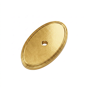 Poignée de tiroir ovale en laiton antique au design moderne, quincaillerie en métal massif pour porte d'armoire, commode, usage domestique ou de bureau - Product Image 3