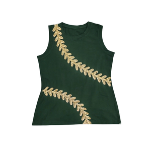 Women Baseball Jersey Crop <b>Top</b> 100% Cotton Casual Breathable Tank <b>Top</b> Game Day Wholesale Shirts Jerseys for Women Uniform - Product Image 1