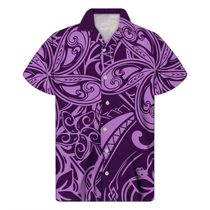 Chemises hawaïennes à manches courtes en satin à imprimé floral pour hommes, vêtements décontractés d'été pour la plage, style vacances - Product Image 4