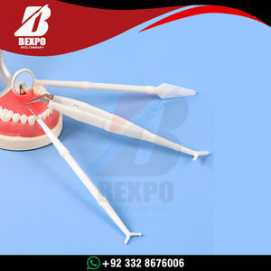 Kit d'examen dentaire jetable avec miroir, sonde exploratrice, pince, kit de nettoyage buccal avec sonde, pinces, miroirs buccaux, 3 pièces - Product Image 3