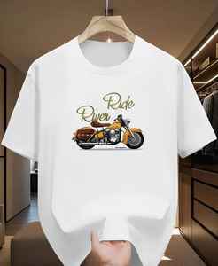 เสื้อยืดผู้ชายเนื้อผ้านุ่มพิเศษ สวมใส่สบาย เหมาะสำหรับฤดูร้อน ผลิตจากวัสดุรักษ์โลก ตกแต่งด้วยผ้าเดนิม ผ้าบาติก ผ้าคอร์ดูรอย ผ้าฝ้าย 100% พร้อมลายปะติด - Product Image 6