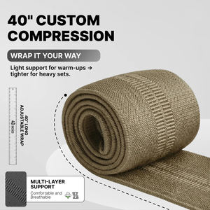 Attelles de soutien du coude en néoprène robustes pour la musculation, respirantes, réglables, unisexes, 40 pouces, pour la musculation et la gymnastique - Product Image 5