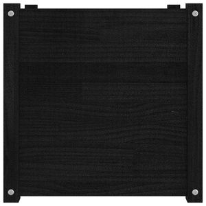 2 pezzi fioriere da giardino in legno massiccio di pino nero 19.7 "x 19.7" x 19.7 "per vasi e fioriere - Product Image 5