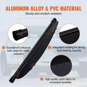 Copertura Cargo Retrattile Impermeabile Anti-UV per Mazda CX-5 2017-2025 a 5 Posti - Protezione di Sicurezza per Mazda CX-5 - Product Image 6