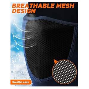 Masque facial thermique Ski Face Shiesty pour homme et femme - Masque couvrant le visage pour le ski, la moto, la pêche par temps froid - Product Image 4