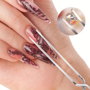 High Precision Nail Shaping <b>Tool</b> Edge <b>Clip</b> with Curved Tip Tweezer for Detailed Nail Shaping Professional Grooming <b>Tool</b> - Product Image 5