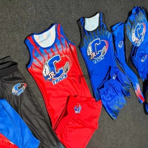 Premium Quality Men's Sleeveless Jersey Shorts Full-Zip <b>Jacket</b> Backpack Breathable 100% Polyester <b>Track</b> Package - Product Image 2