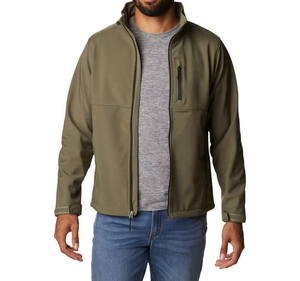 Veste softshell slim fit de fabrication professionnelle, vêtement décontracté pour usage extérieur, couleurs contrastées pour hommes. - Product Image 3