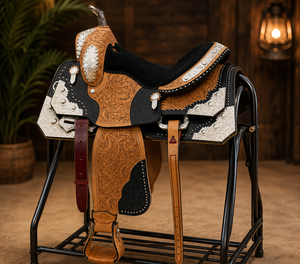 Premium Genuine Leather Jumping Dressage Horse Saddle English Riding Handcrafted Close Contact <b>Equestrian</b> Customized Wood Tree - Product Image 1
