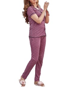 Vestidos de Noche al por Mayor para Niñas, Ropa de Dormir, Conjunto de Pijama de Dos Piezas, Pijamas de Satén y Algodón, Pijamas de Diseñador para Mujer, Traje de Noche - Product Image 2