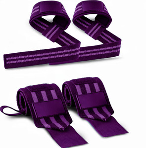Muñequeras de soporte para levantamiento de pesas y entrenamiento de gimnasio, de alta resistencia para fitness y powerlifting - Product Image 1