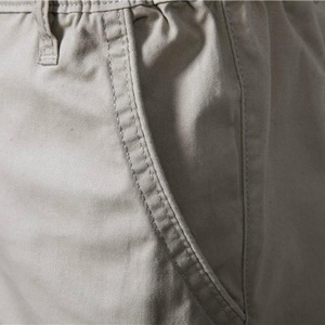 กางเกงขาสั้นผ้าสแปนเด็กซ์แบบลำลองสำหรับใส่กลางแจ้งกางเกงผ้าฝ้ายถักย้อมสีธรรมดา50ชิ้นสไตล์ไม่เหมือนใคร - Product Image 4