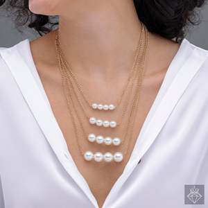 Collier de perles multicouches anti-ternissement PRAO Produit élégant et durable pour les amateurs de bijoux - Product Image 2