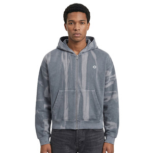 เสื้อฮู้ดซิปเต็มตัวแบบฟอกสี ทรงปกติ สไตล์ย้อมสีแบบเฟด สตรีทแวร์ รับทำโลโก้ตามสั่ง ขายส่งจำนวนมากจากโรงงาน - Product Image 1