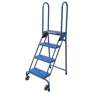 Escalera Industrial de Acero con Ruedas, Peldaños Antideslizantes, Barandilla, Capacidad de Carga de 500 kg, Fabricada en Vietnam, para Supermercados, Talleres, Apartamentos - Product Image 5